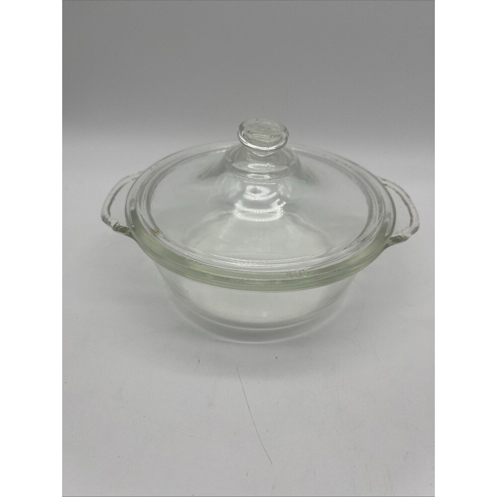 Fire King Baking Casserole Dish, 405 Lid,  W/ Tab Handles